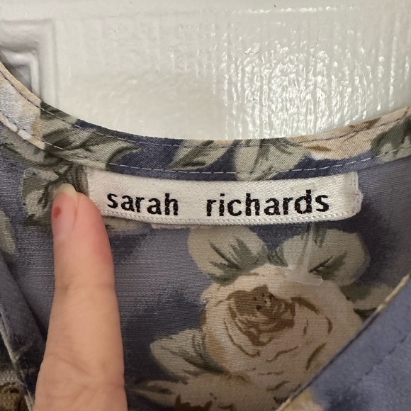 Chic Blue Floral Maxi Dress - Picture 2 of 2